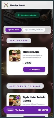 WG Pedidos no Celular